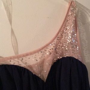 High and low navy dress great for parties